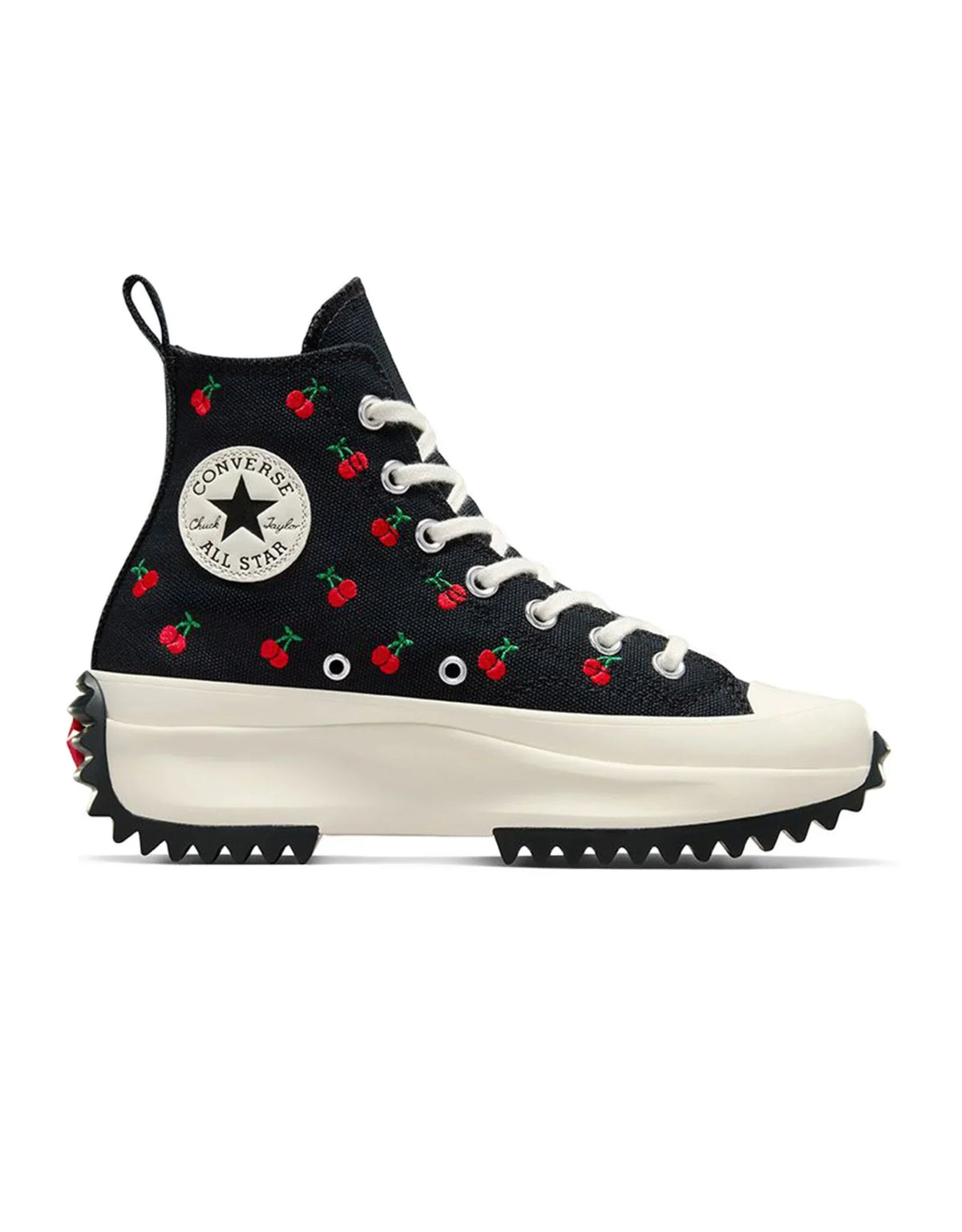 Converse Run Star Hike Men's Platform High-Top Sneakers — Black/White/Gum Canvas Platform High-Top