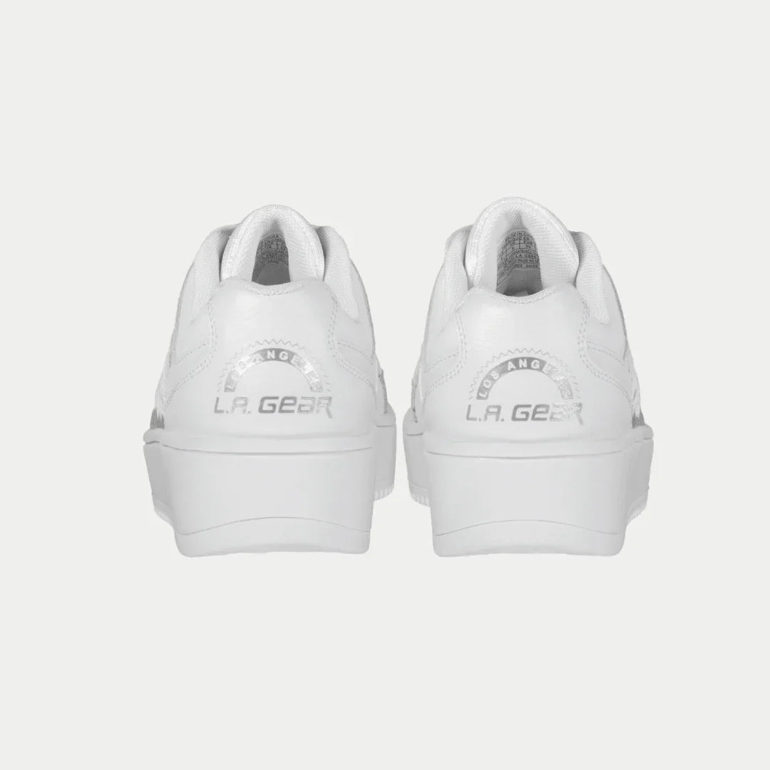 LA Gear Kids Flame Lowtop | White
