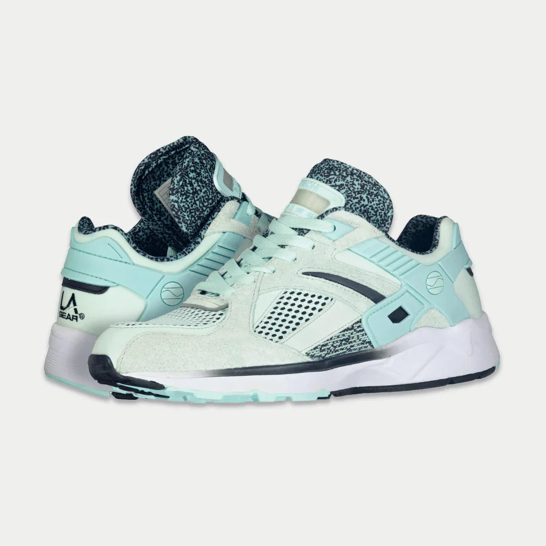 LA Gear Women's Catapult Light-Up Lowtop | Mint x Black – top view