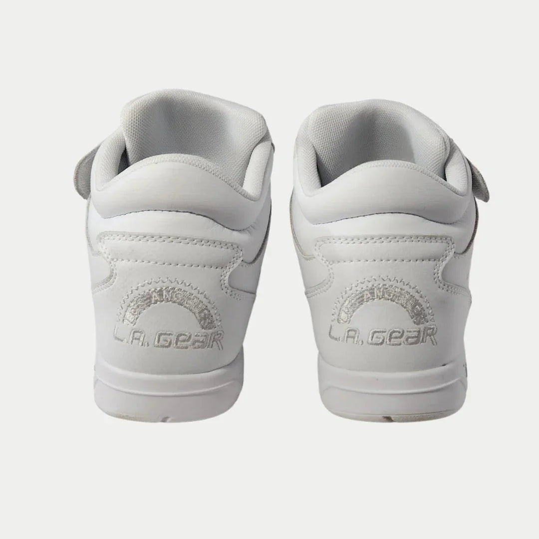 LA Gear Women's Flame Retro Hightop | White – top view