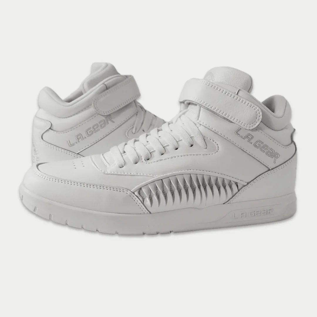 LA Gear Women's Flame Retro Hightop | White – top view