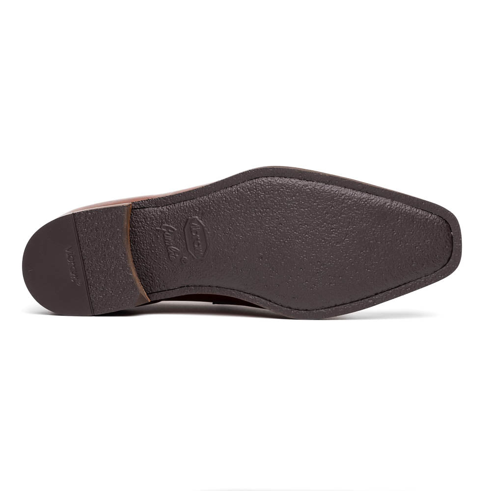 Zelli Italia 15-733-CGN Lago Italian Calfskin Slip On Loafer Cognac Detail View