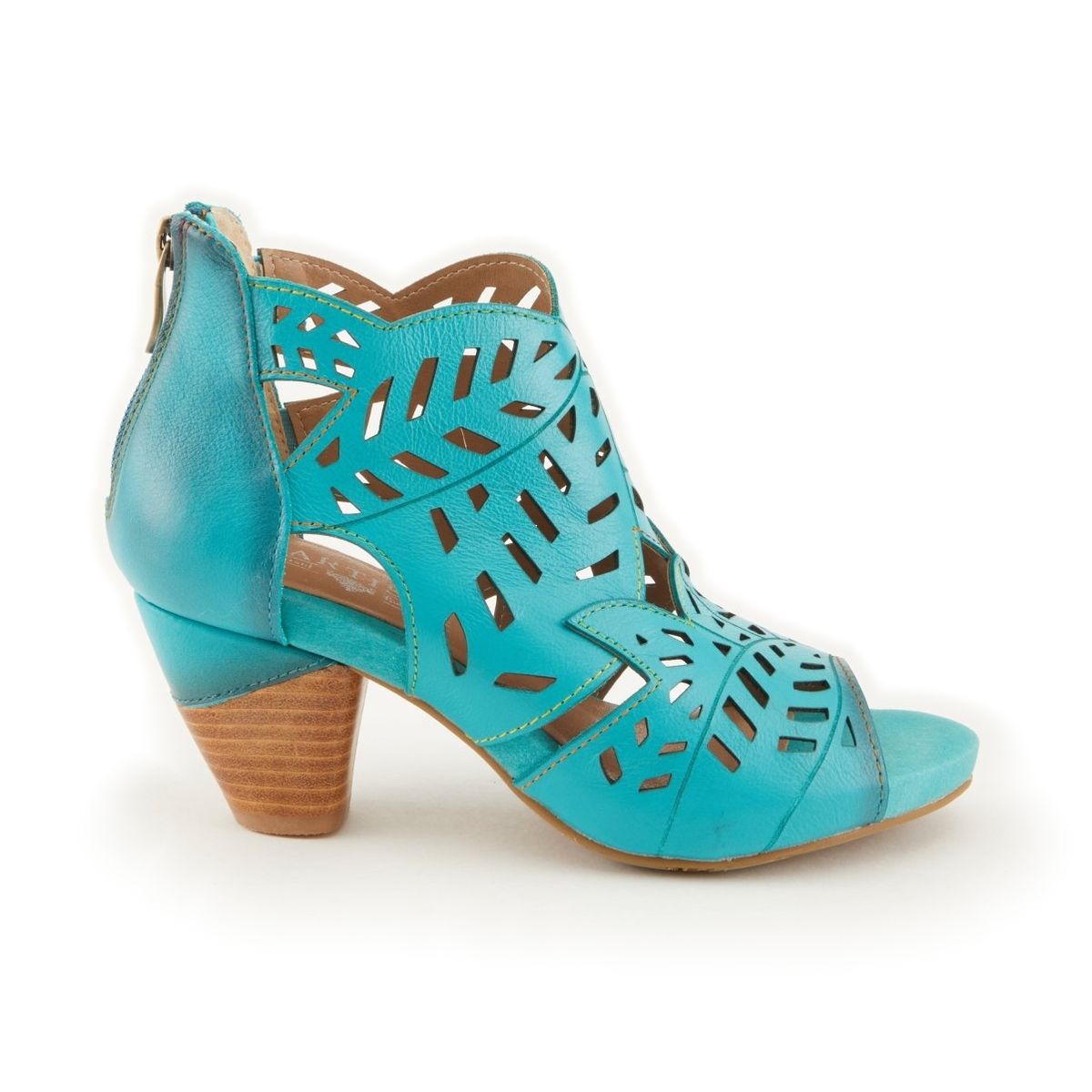 L'Artiste Icon Turquoise sandals, pair, side view