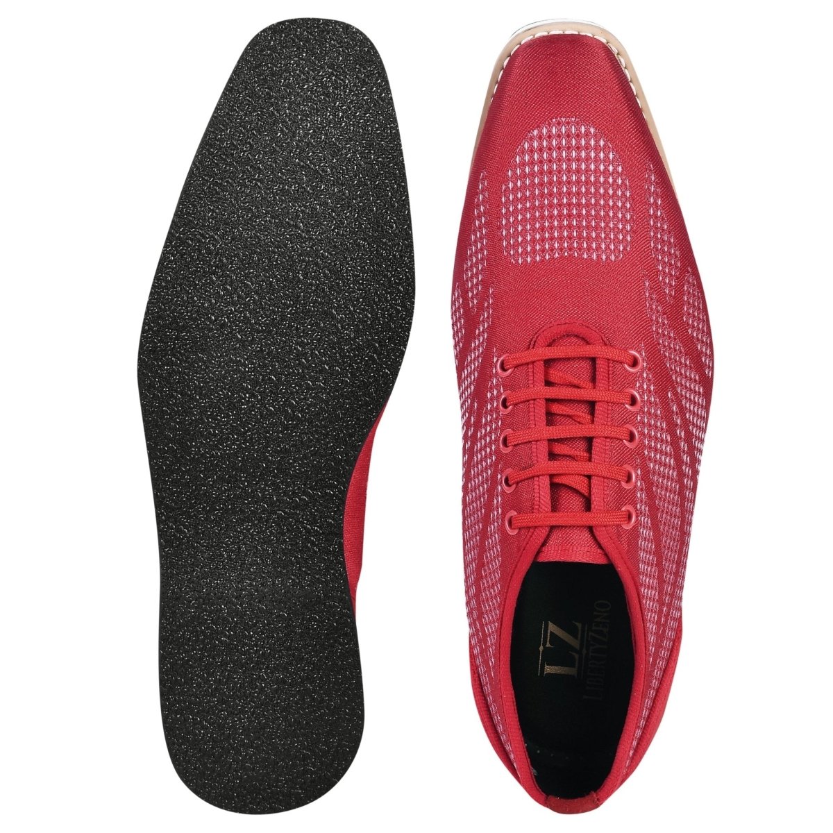 Liberty Zeno Lava Singh Mens Casual Textile Printed Lace up Shoes