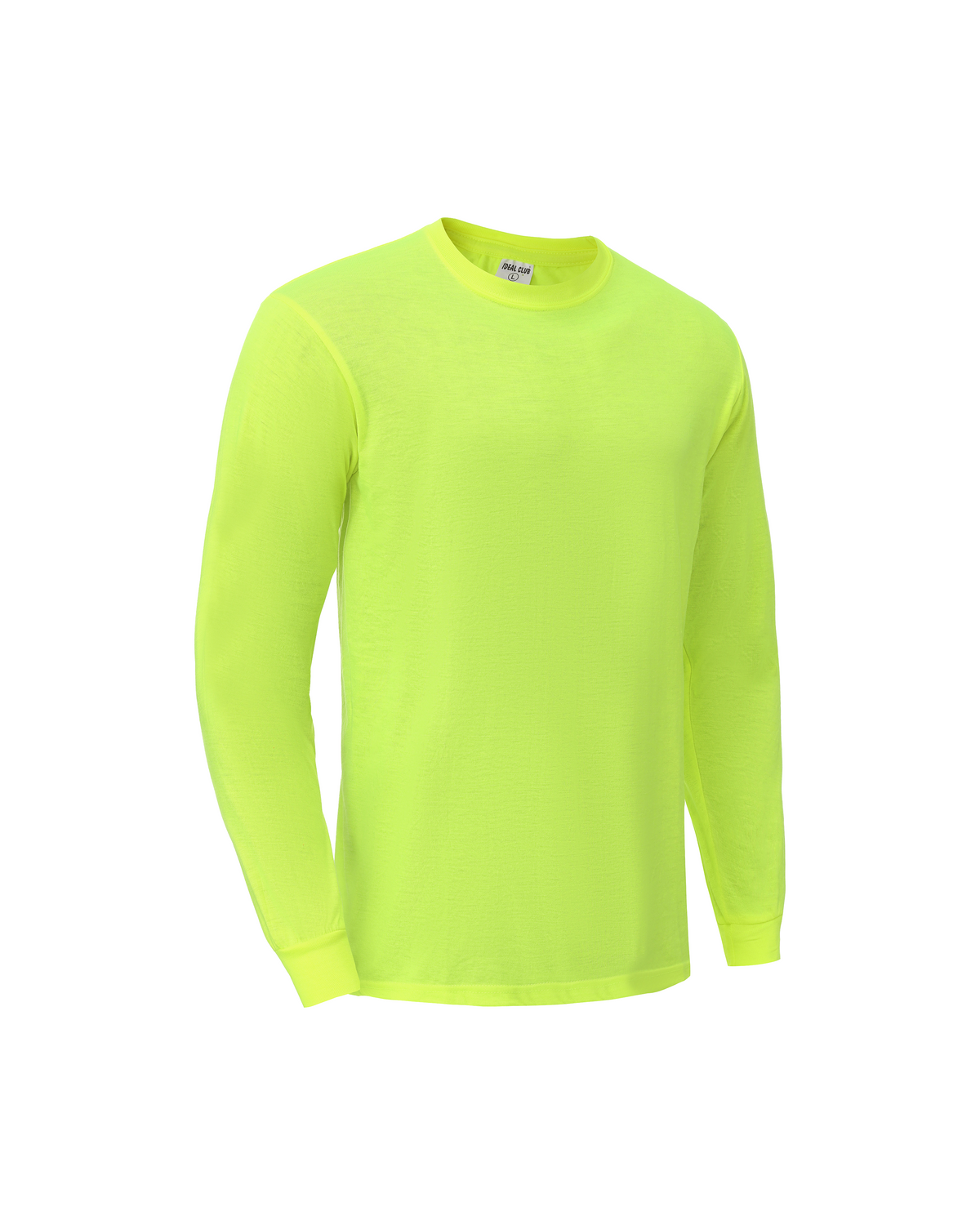 Ideal Club High Visibility Non Reflector Cotton Neon Long Sleeve Safety Shirt