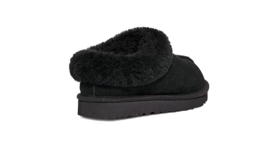 UGG Tazzette Womens Platform Slippers — Black Suede