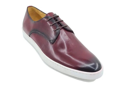 Carrucci Shoes Leather Derby Dress Sneaker Handmade Calf Leather KS52901