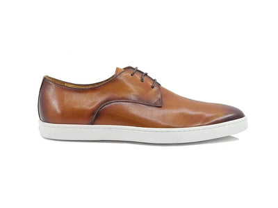 Carrucci Shoes Leather Derby Dress Sneaker Handmade Calf Leather KS52901