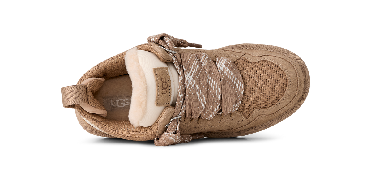 UGG Lowmel Womens Sneakers — Sand Suede Low-Top