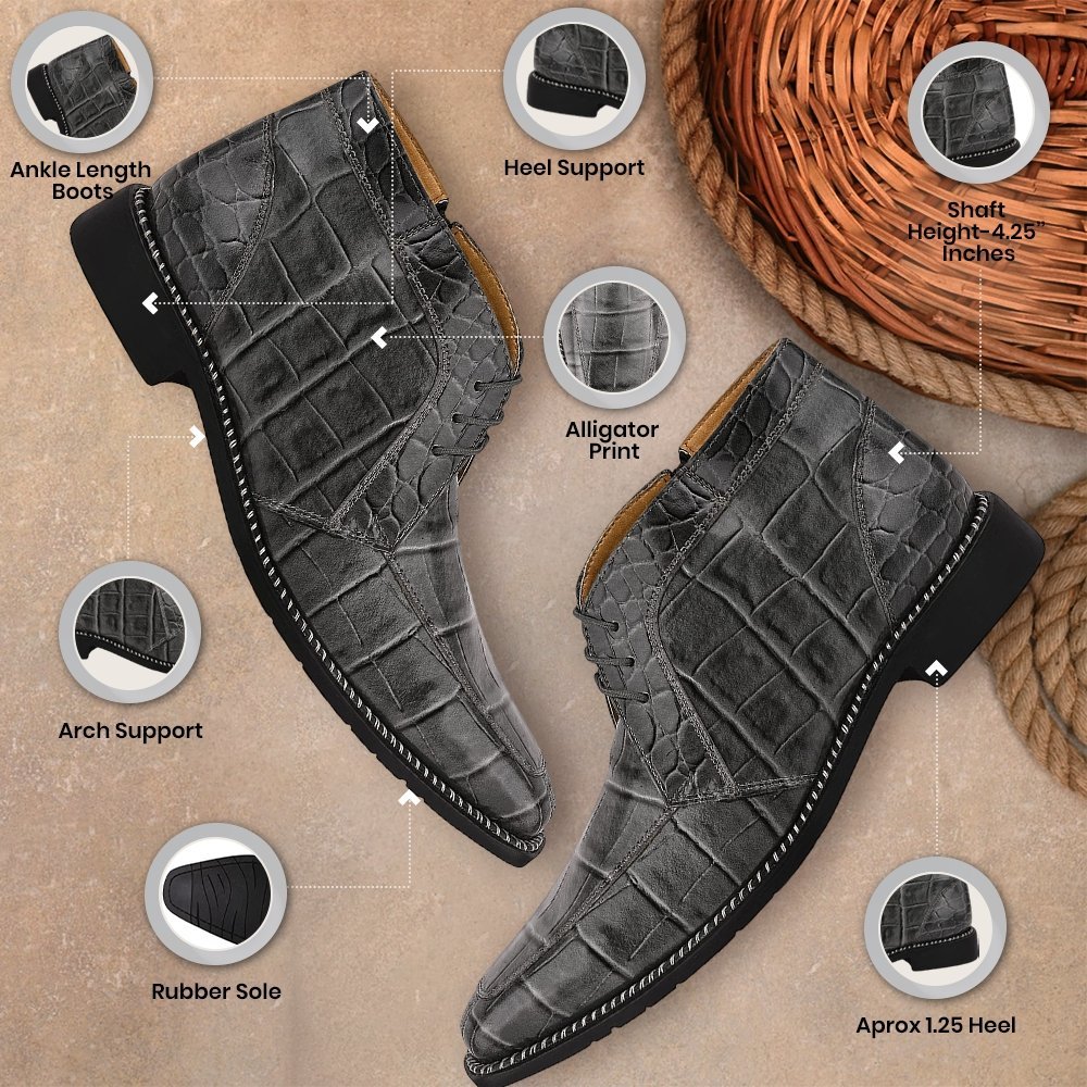 Liberty Zeno Liam Genuine Leather Lace - Up Style Boots for Men