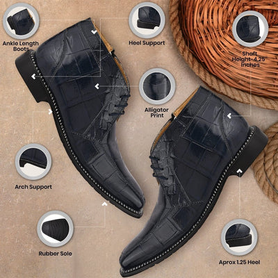 Liberty Zeno Liam Genuine Leather Lace - Up Style Boots for Men