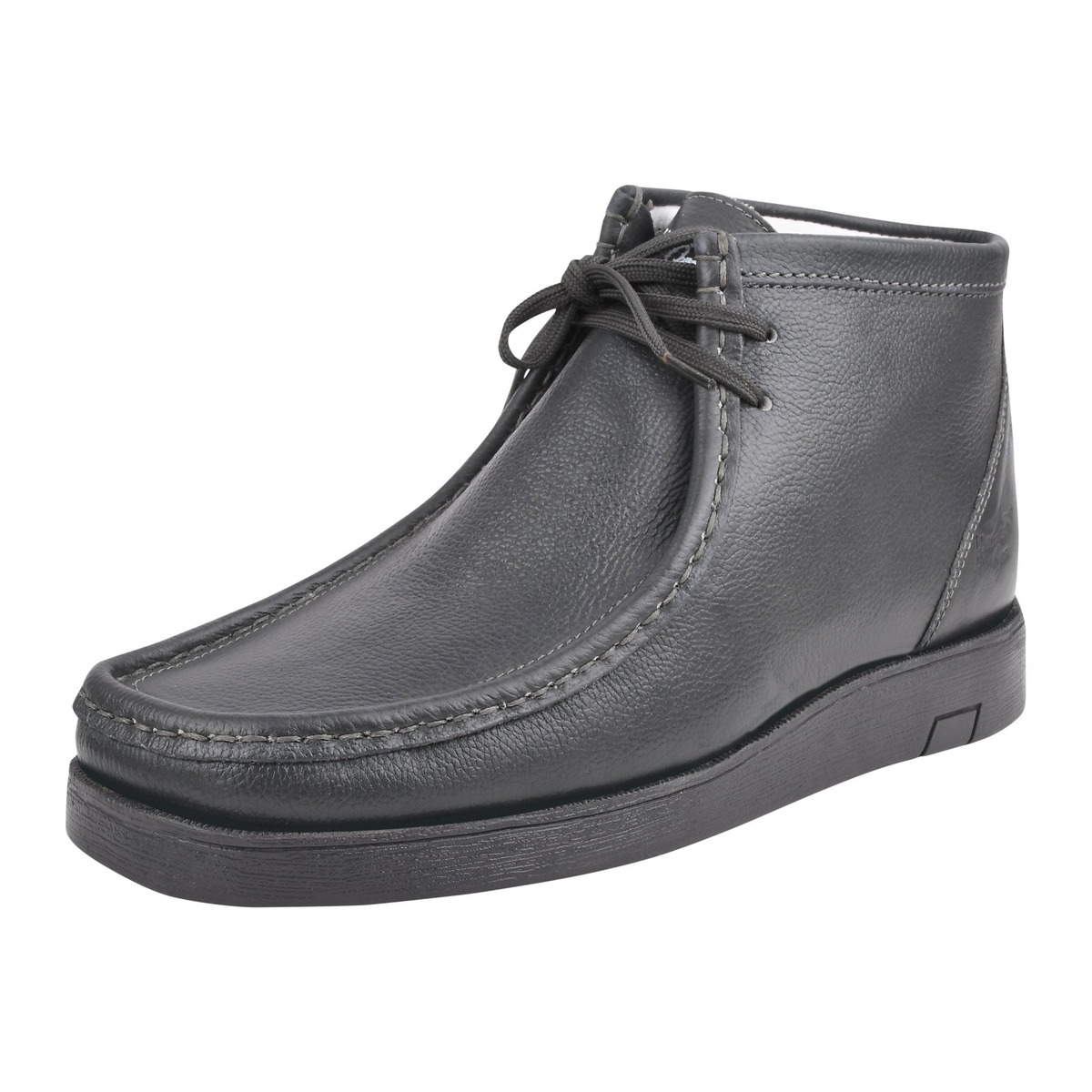 Liberty Zeno HAMARA JOE men's grey chukka boots, three-quarter side view