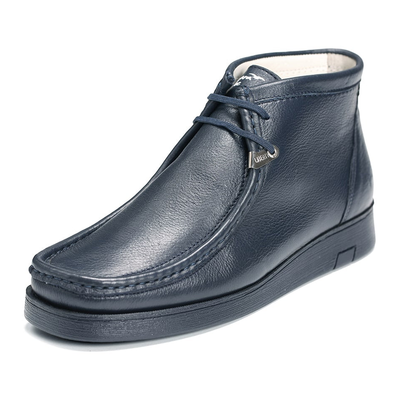Liberty Zeno HAMARA JOE men's navy chukka boots, three-quarter side view
