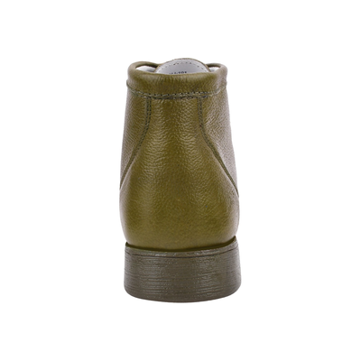 Liberty Zeno HAMARA JOE men's olive chukka boots, heel view