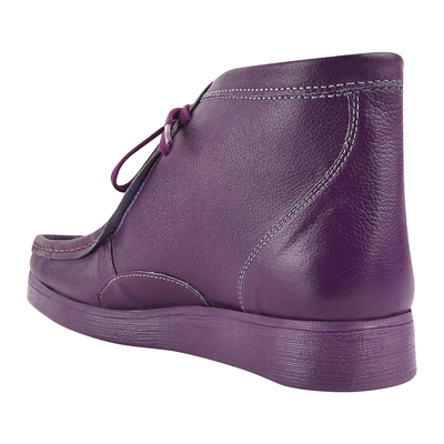Liberty Zeno HAMARA JOE men's purple chukka boots, rear three-quarter view