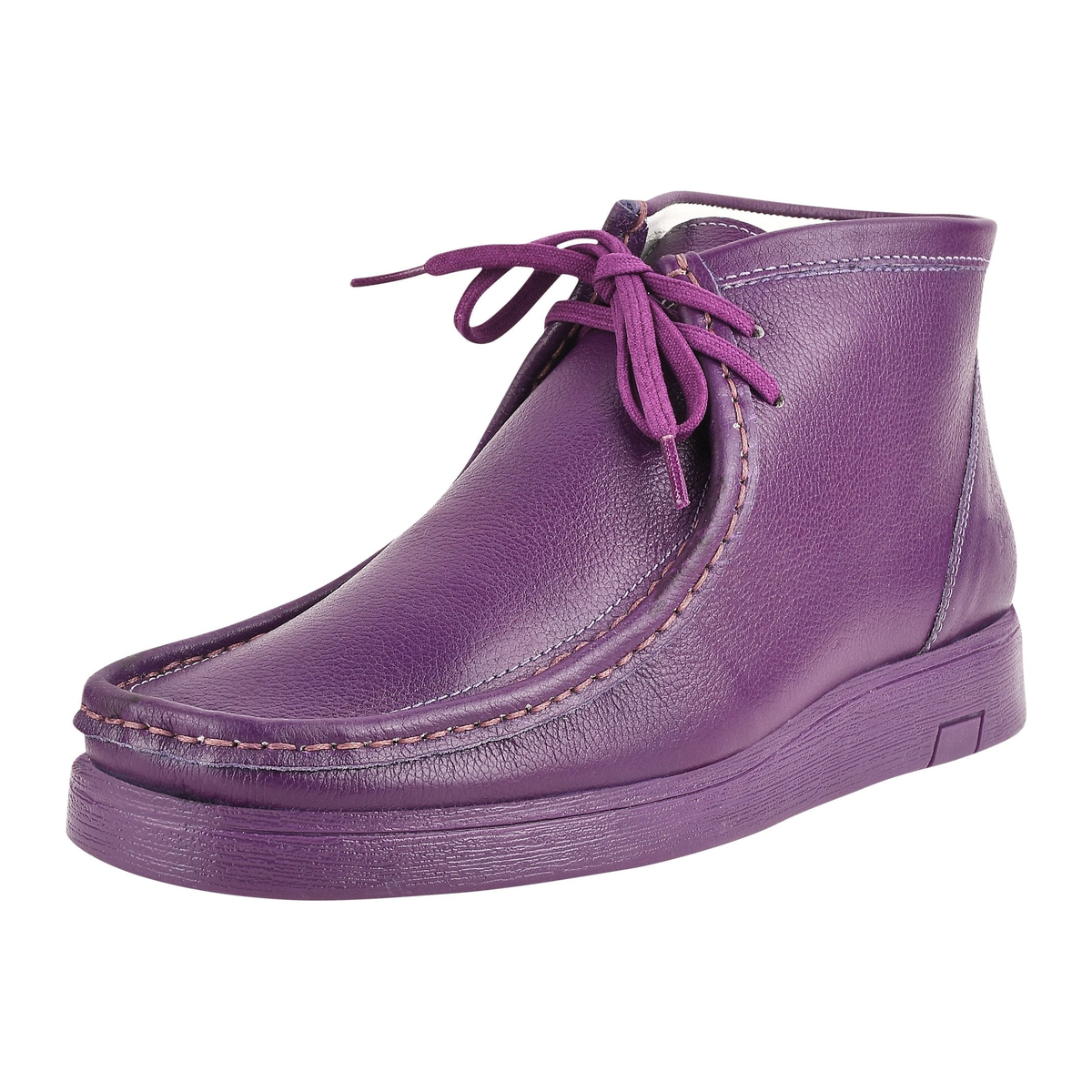 Liberty Zeno HAMARA JOE men's purple chukka boots, three-quarter side view