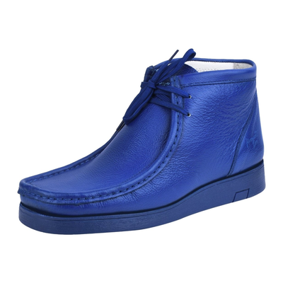 Liberty Zeno HAMARA JOE men's royal blue chukka boots, three-quarter side view