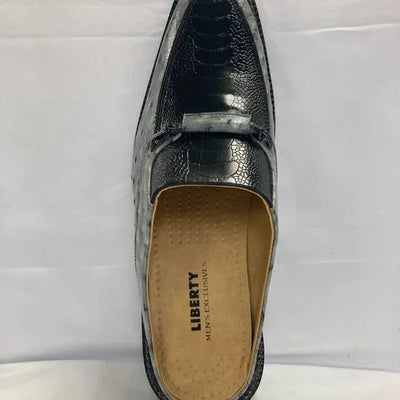 LIBERTYZENO Mens Genuine Leather Lizard Print Loafers $ Slip on Tassel Moccasins