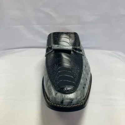 LIBERTYZENO Mens Genuine Leather Lizard Print Loafers $ Slip on Tassel Moccasins