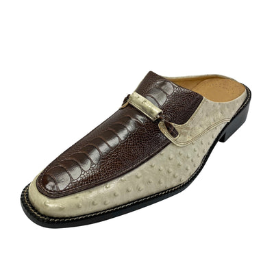 LIBERTYZENO Mens Genuine Leather Lizard Print Loafers $ Slip on Tassel Moccasins