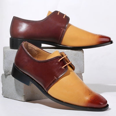 Libertyzeno Shoes DANIEL Genuine Leather Oxford Dress Shoes for Men