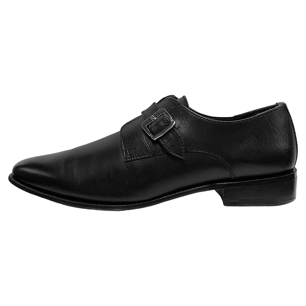 Libertyzeno Shoes LIBERTYZENO Men's Leather Buckle Monk Strap Dress Shoes