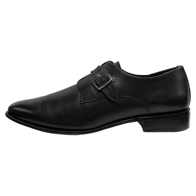 Libertyzeno Shoes LIBERTYZENO Men's Leather Buckle Monk Strap Dress Shoes