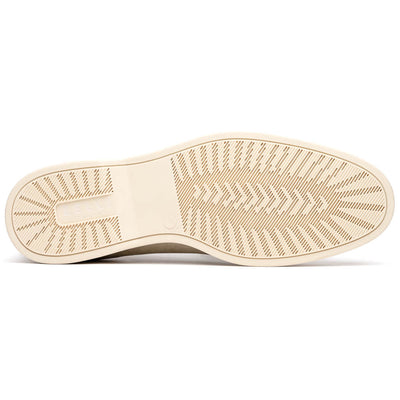 Zelli Italia Men's 16-621-BON LIVORNO Sueded Italian Goatskin Loafer Bone