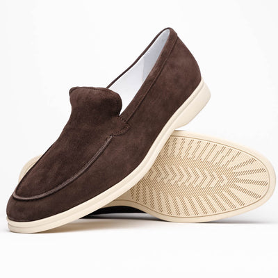 Zelli Italia Men's 16-621-MOC LIVORNO Sueded Italian Goatskin Loafer Mocha
