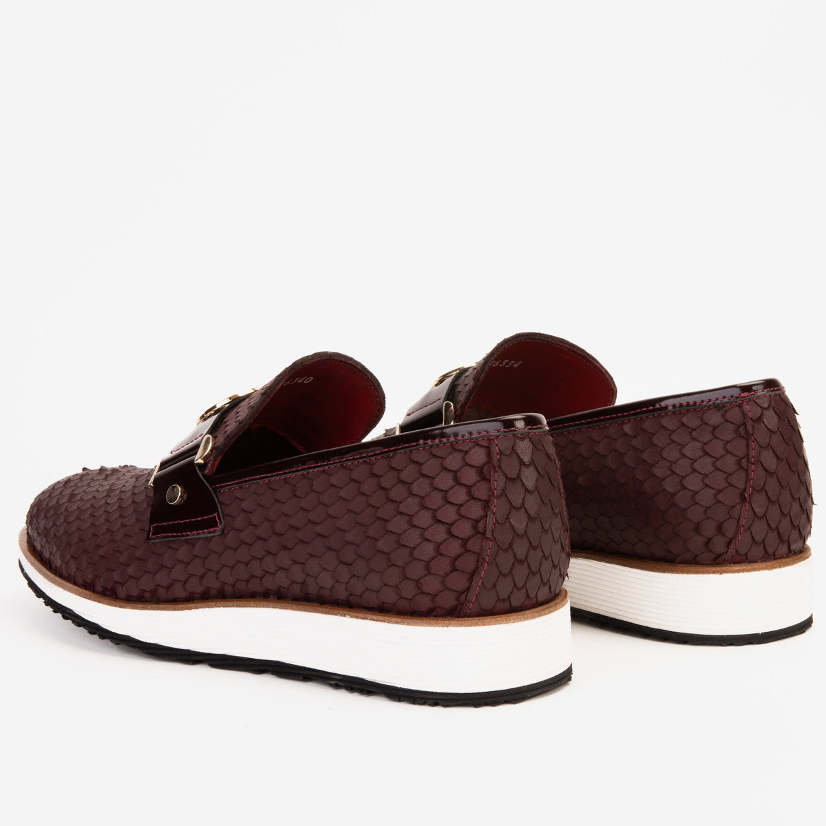 Vinci Leather The Legacy Burgundy Leather Men Casual Loafer Shoe – product view 5