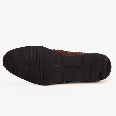 Vinci Leather The Legacy Burgundy Leather Men Casual Loafer Shoe – product view 7
