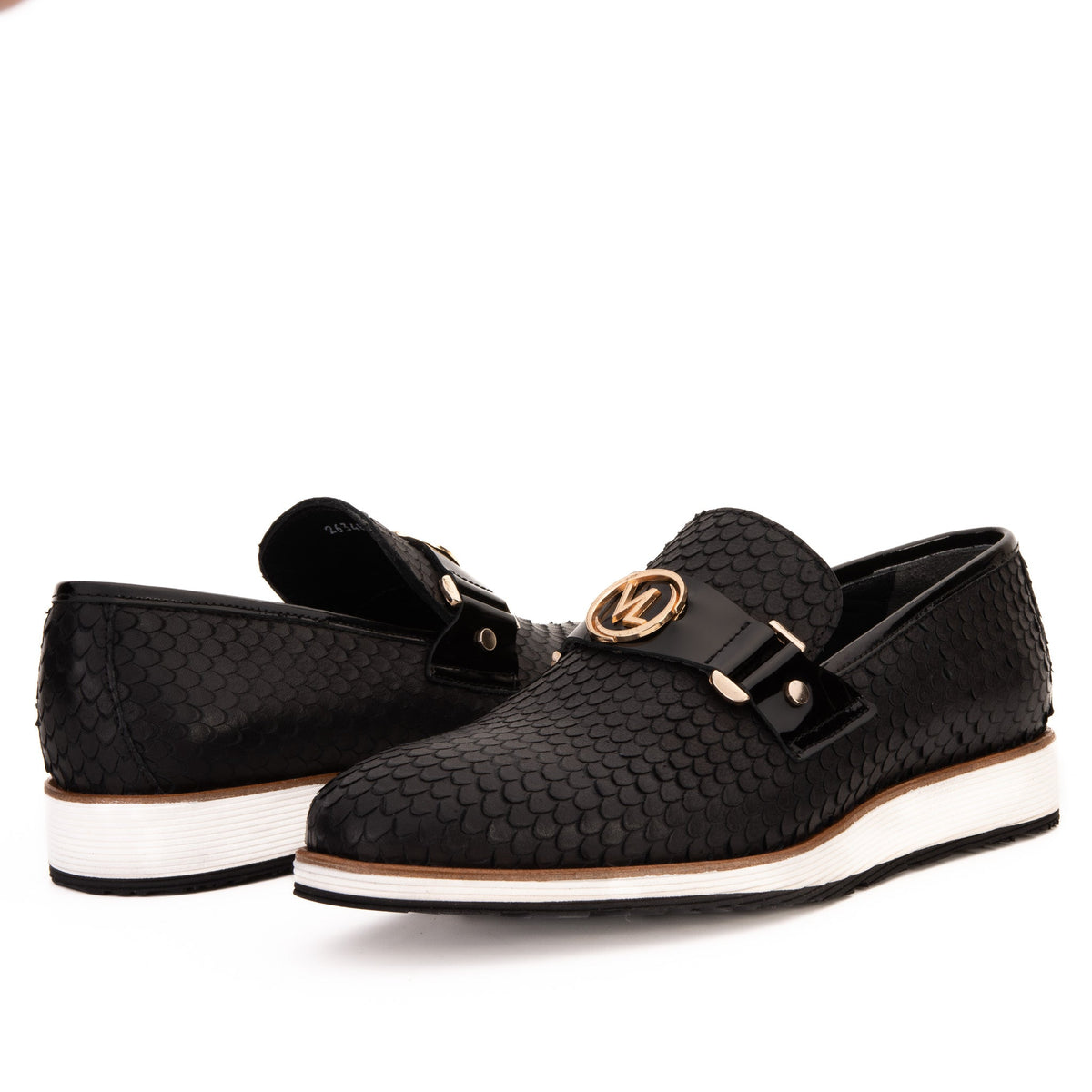 Vinci Leather The Legacy Black Leather Men Casual Loafer Shoe – product view 8