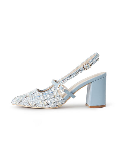 Lori | Sky Blue Tweed