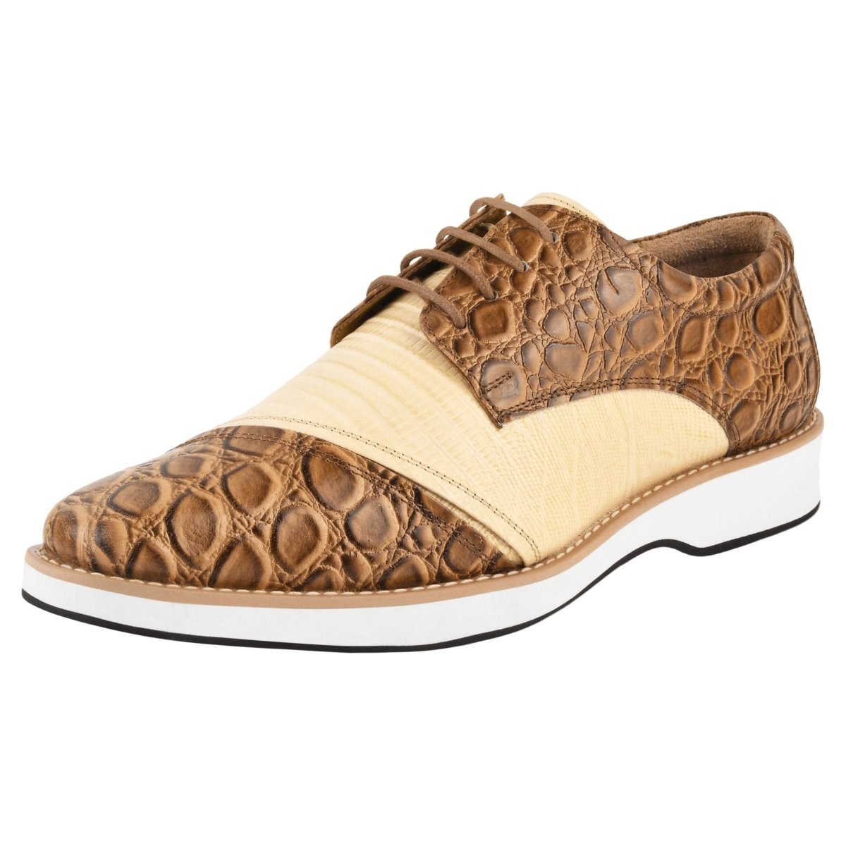 Liberty Zeno Lucky mens oxford croco lizard print casual shoes