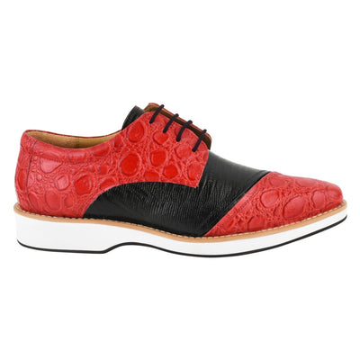 Liberty Zeno Lucky mens oxford croco lizard print casual shoes