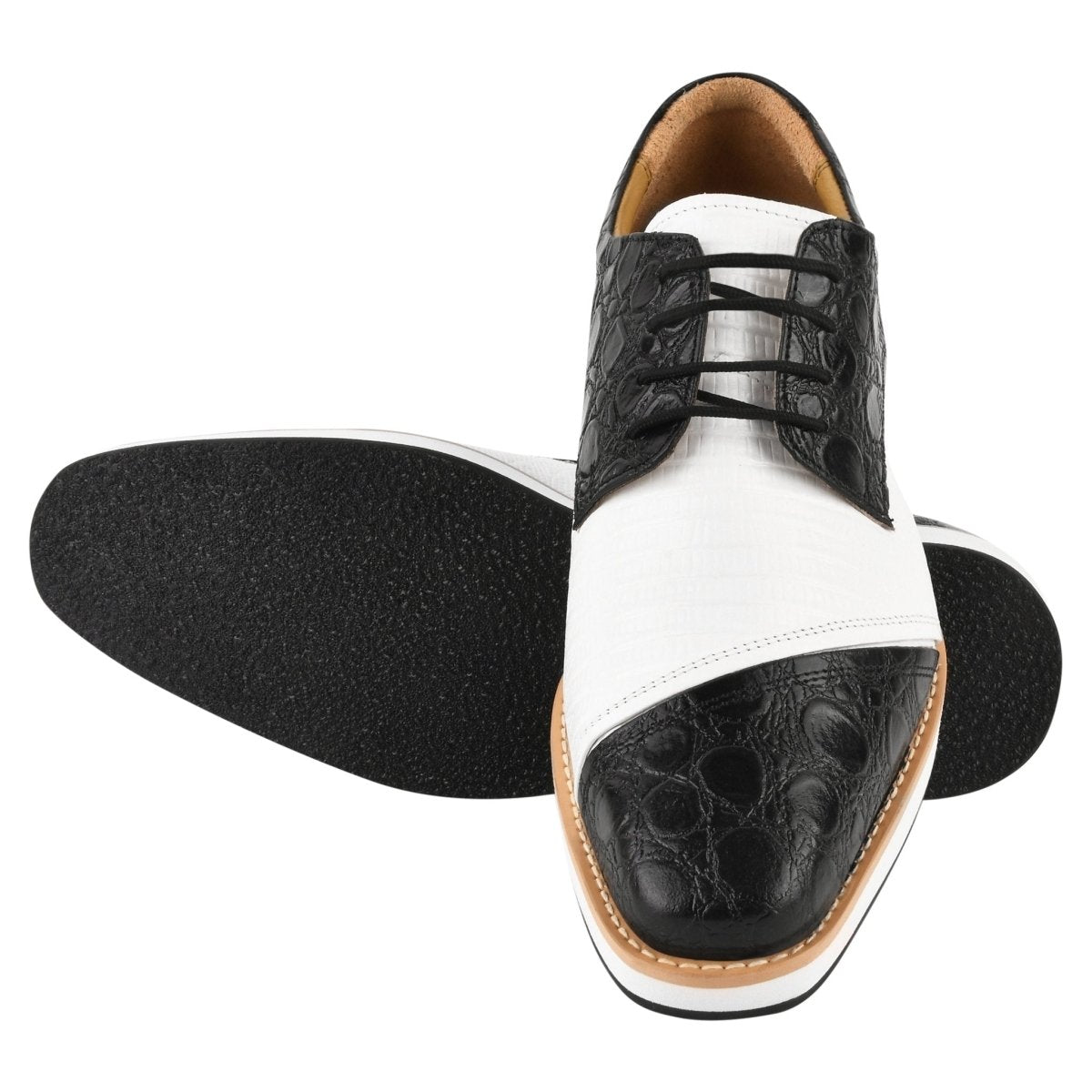 Liberty Zeno Lucky mens oxford croco lizard print casual shoes