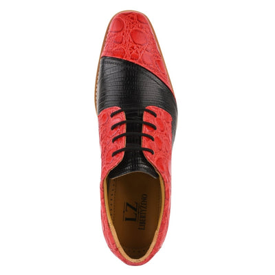 Liberty Zeno Lucky mens oxford croco lizard print casual shoes
