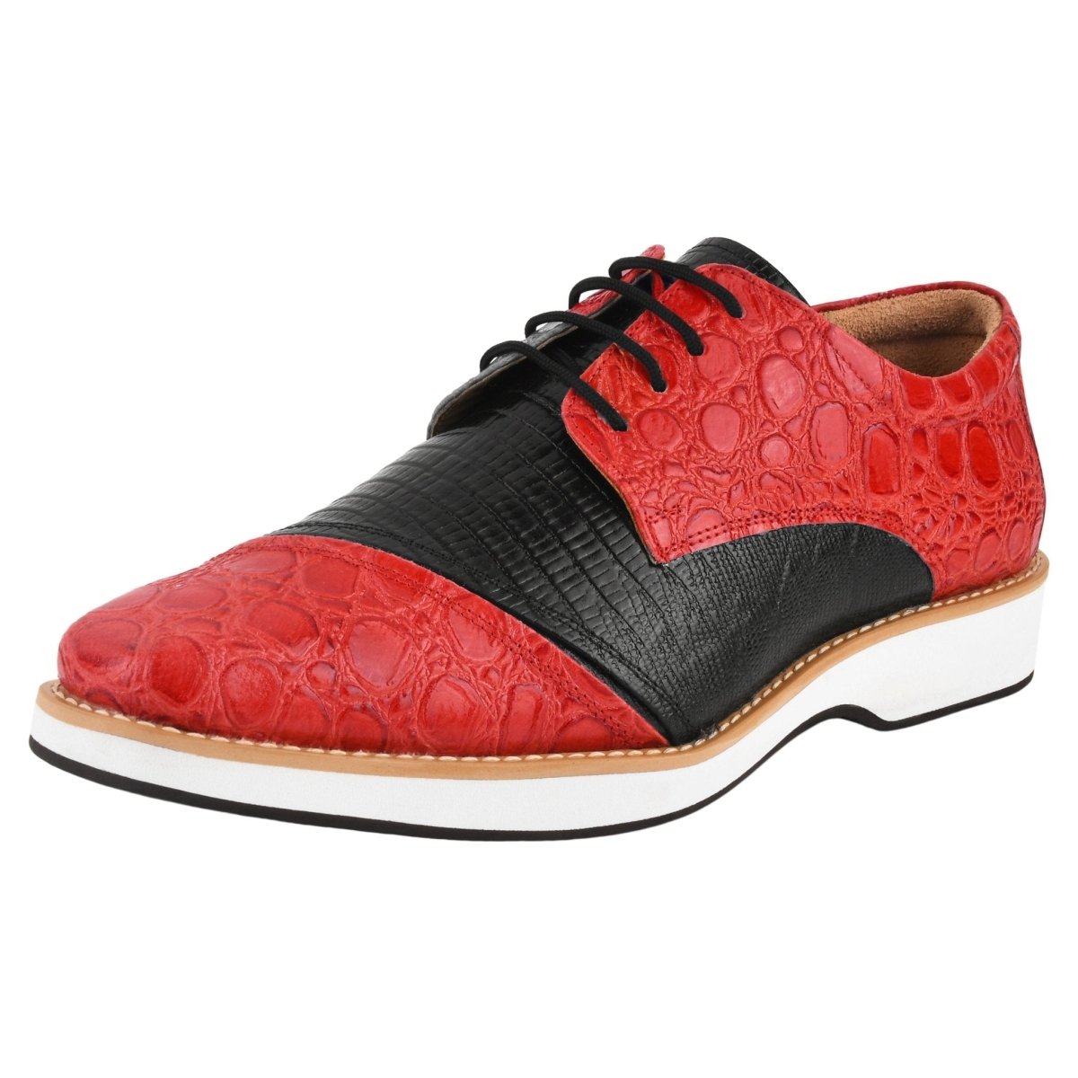 Liberty Zeno Lucky mens oxford croco lizard print casual shoes