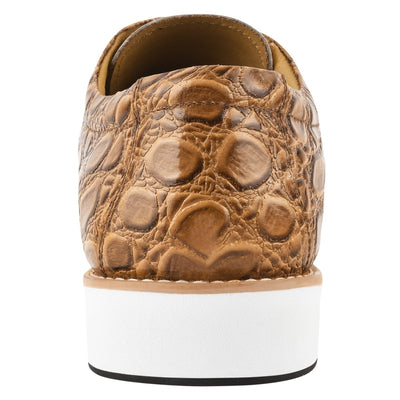 Liberty Zeno Lucky mens oxford croco lizard print casual shoes