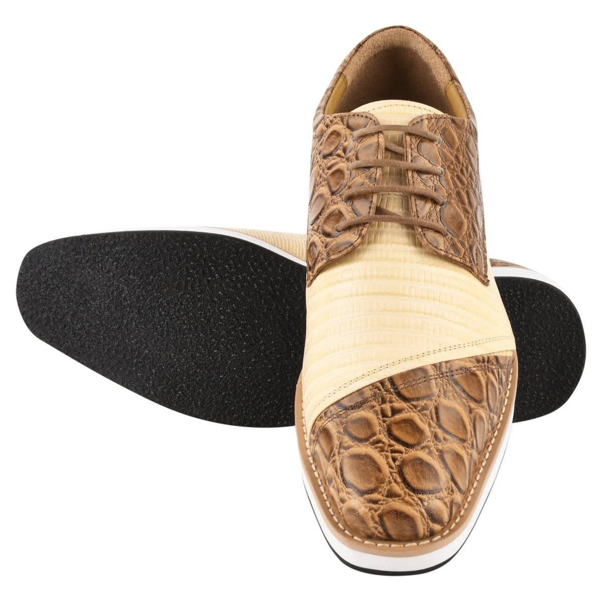 Liberty Zeno Lucky mens oxford croco lizard print casual shoes