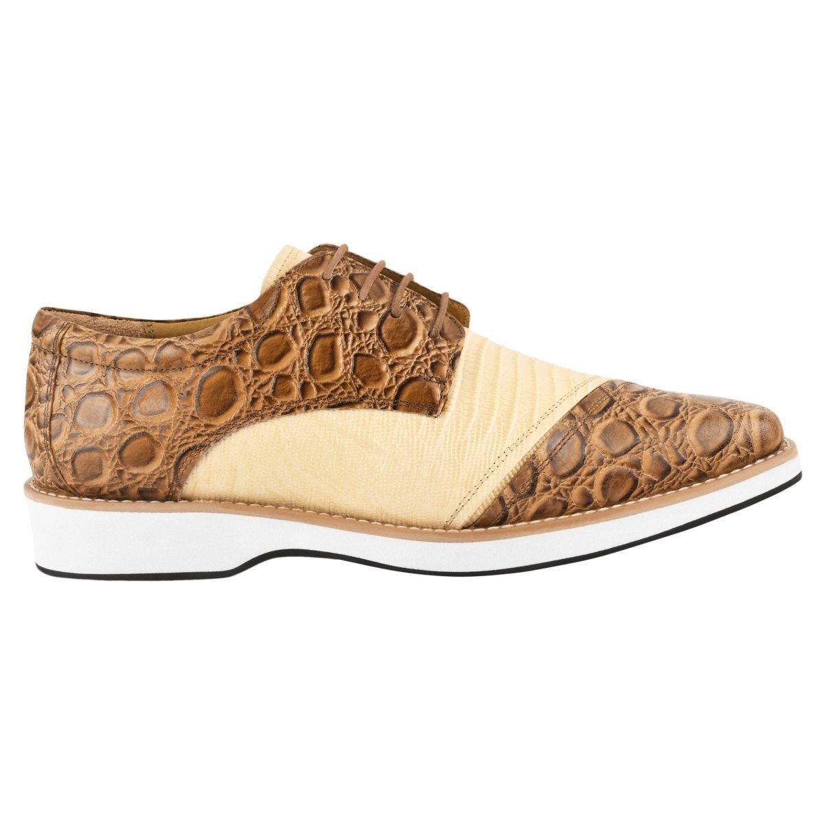 Liberty Zeno Lucky mens oxford croco lizard print casual shoes