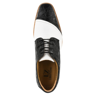 Liberty Zeno Lucky mens oxford croco lizard print casual shoes