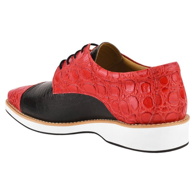 Liberty Zeno Lucky mens oxford croco lizard print casual shoes