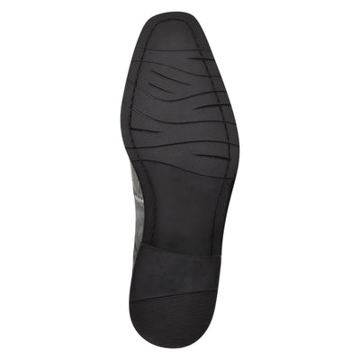 Liberty Zeno Macon Leather and Suede Crocodile Printed Oxford Dress Shoes