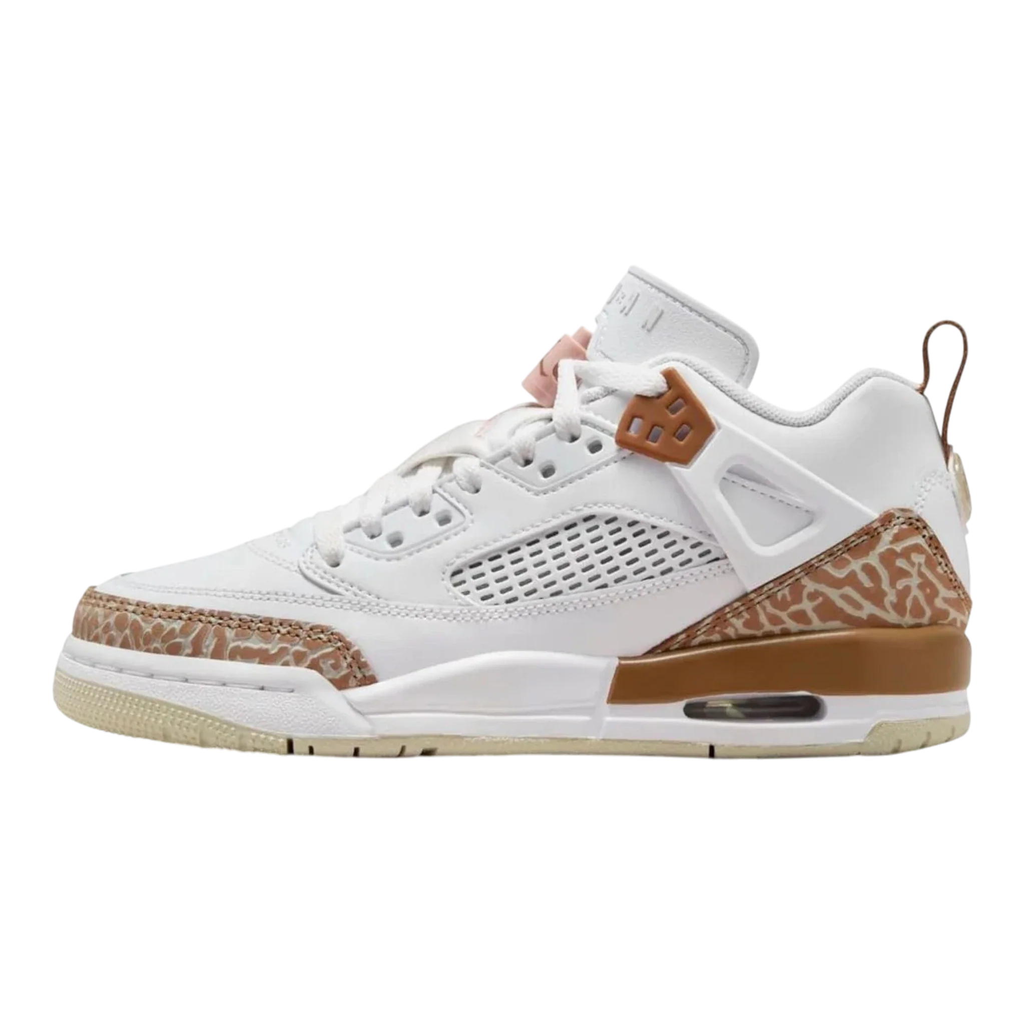 Nike Jordan Spizike Low Big Kids' (GS) Sneakers — White/Archaeo Brown Low-Top
