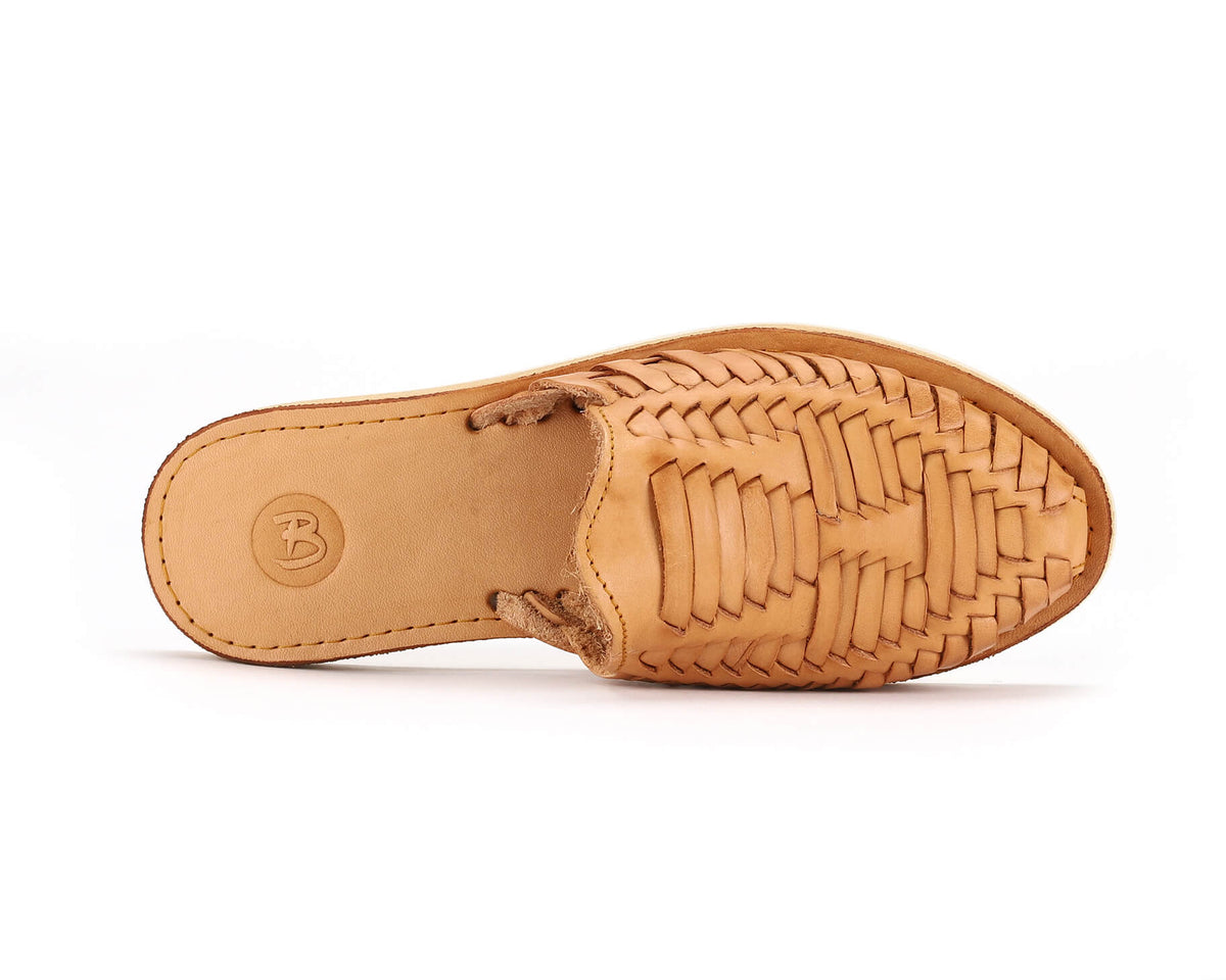 Bottomless Co. Marbella Huarache Slip-On Sand – product view 4
