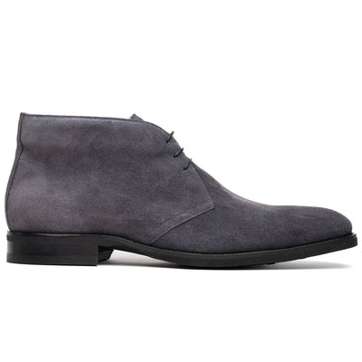 Zelli Italia Men's 46-592-GRY MARCO Suede Calfskin Chukka Boot Grey