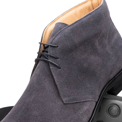Zelli Italia Men's 46-592-GRY MARCO Suede Calfskin Chukka Boot Grey