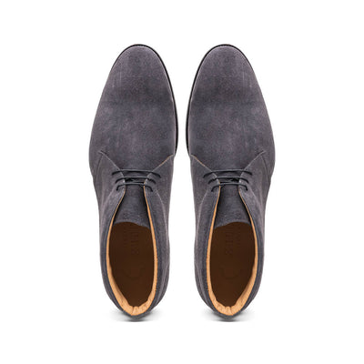 Zelli Italia Men's 46-592-GRY MARCO Suede Calfskin Chukka Boot Grey