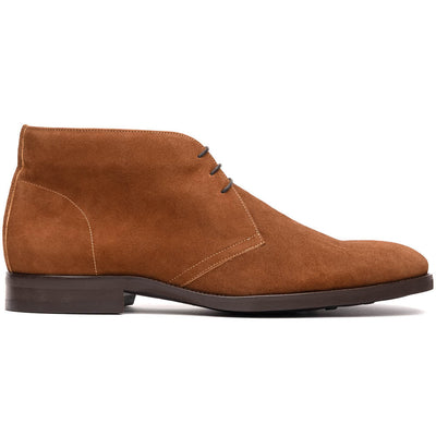 Zelli Italia Men's 46-592-TOB MARCO Suede Calfskin Chukka Boot, Tobacco